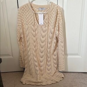 Mango Beige Knit Dress